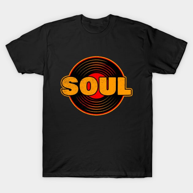 Soul music record vinyl gift T-Shirt by voidea